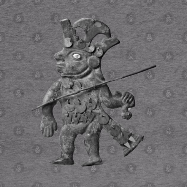 Peru Warrior Deity Pre Columbian Art by ppandadesign